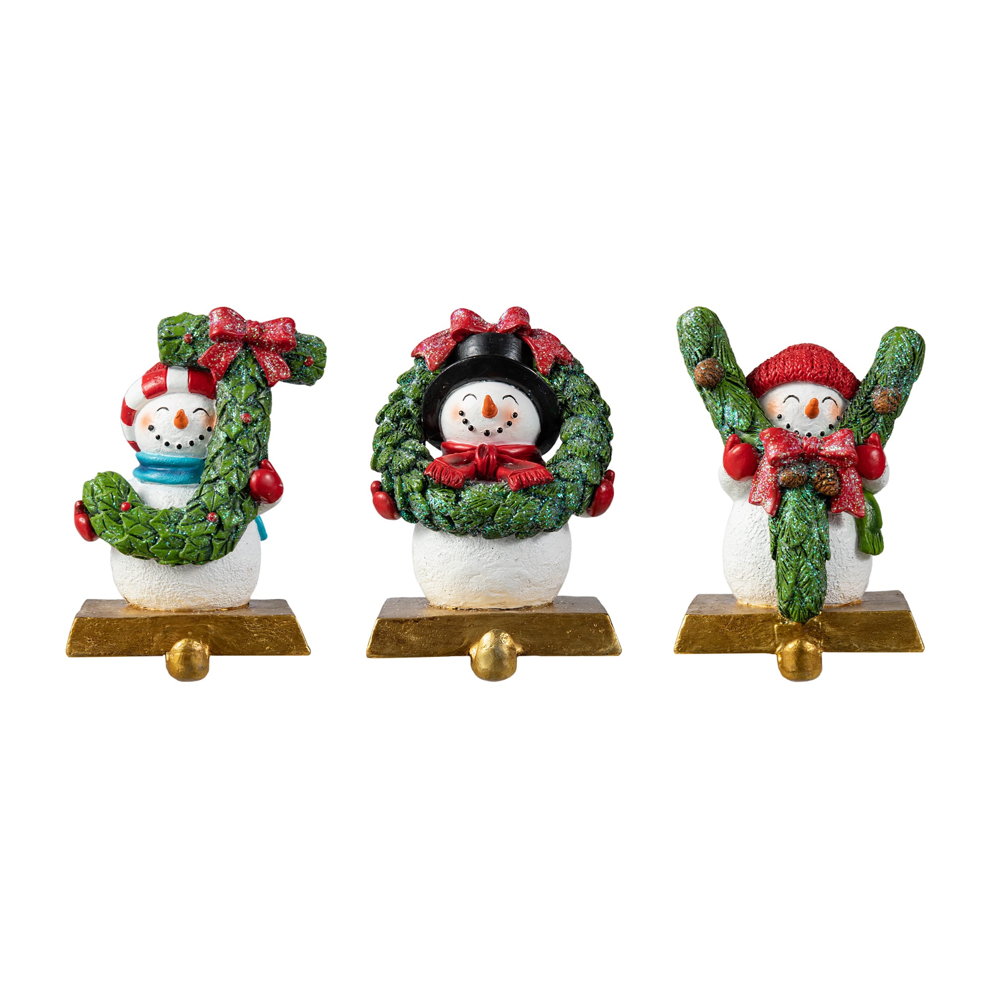 Glitzhome® 5.5" JOY Stocking Holder Set